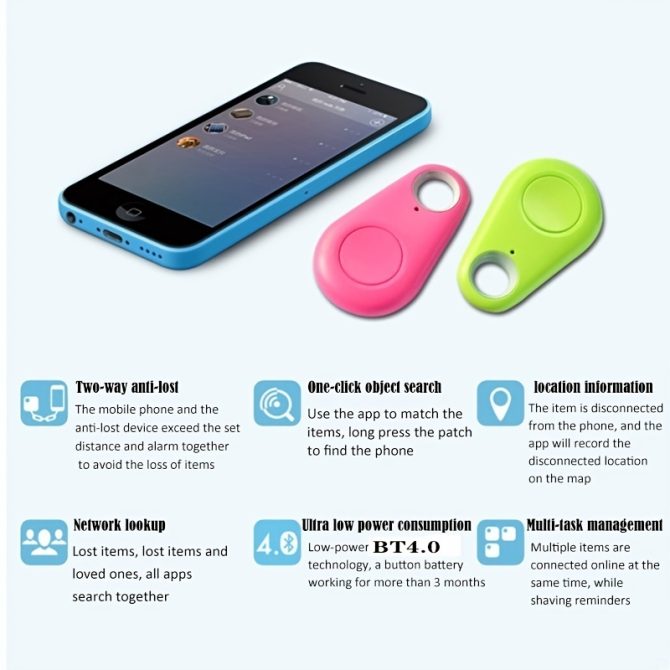 Pet Intelligent Mini Tracker; Anti Loss Tracker Alarm Locator For Dogs & Cats; Wallet Key Tracker; with battery - Image 16