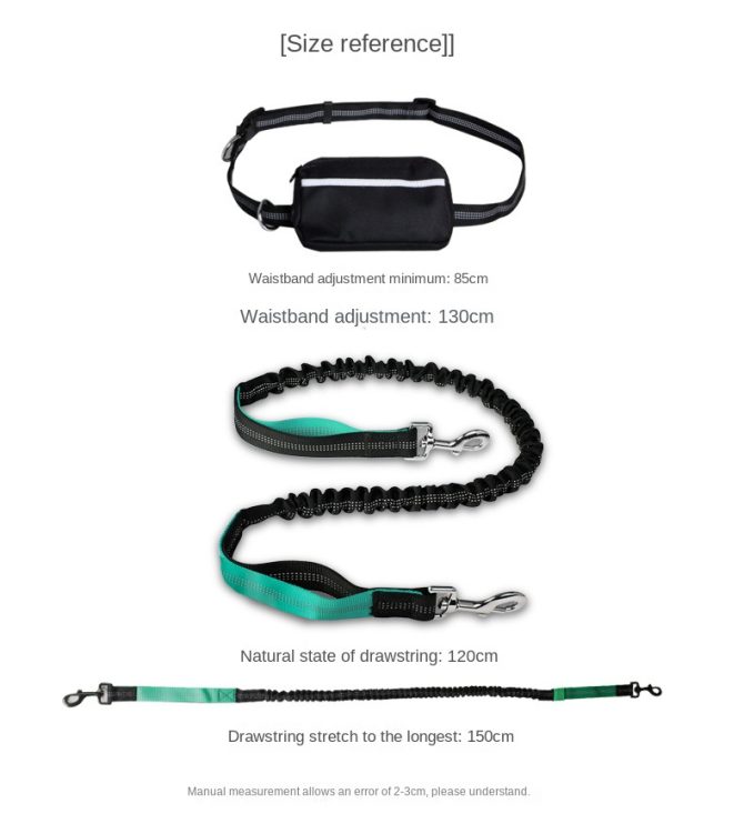 Hands Free Dog Leash with Zipper Pouch; Dual Padded Handles and Durable Bungee for Walking; Jogging and Running Your Dog - Image 48