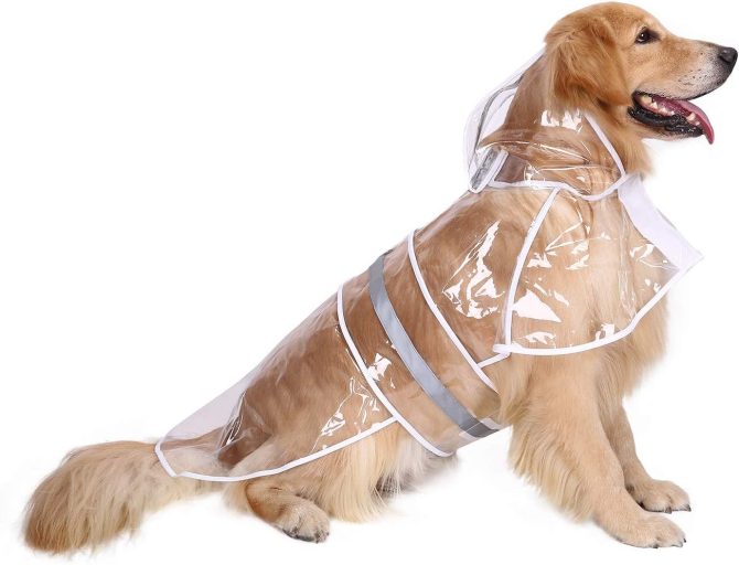Reflective Dog Raincoat Hooded Slicker Poncho for Small to X-Large Dogs and Puppies; Waterproof Dog Clothing - Image 18
