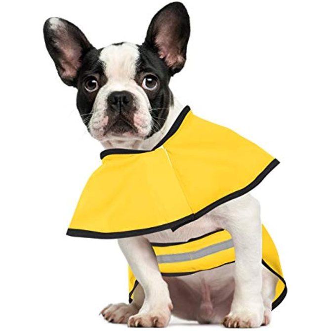 Reflective Dog Raincoat Hooded Slicker Poncho for Small to X-Large Dogs and Puppies; Waterproof Dog Clothing - Image 82