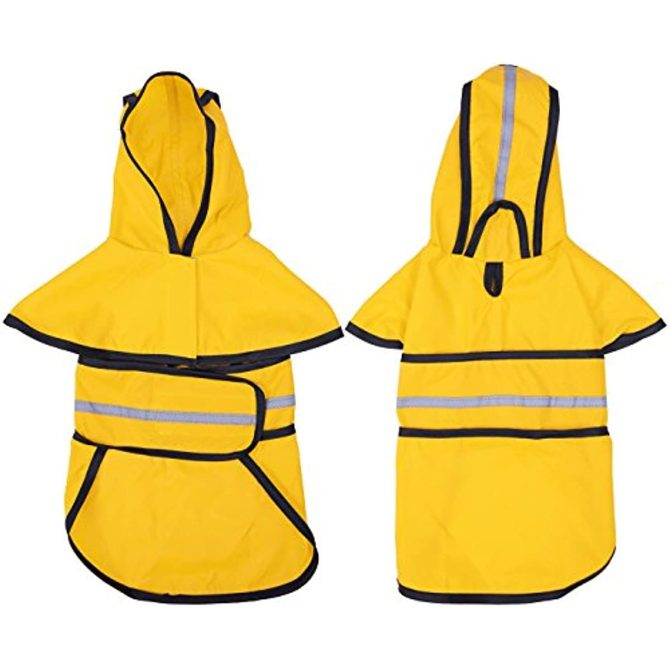 Reflective Dog Raincoat Hooded Slicker Poncho for Small to X-Large Dogs and Puppies; Waterproof Dog Clothing - Image 84