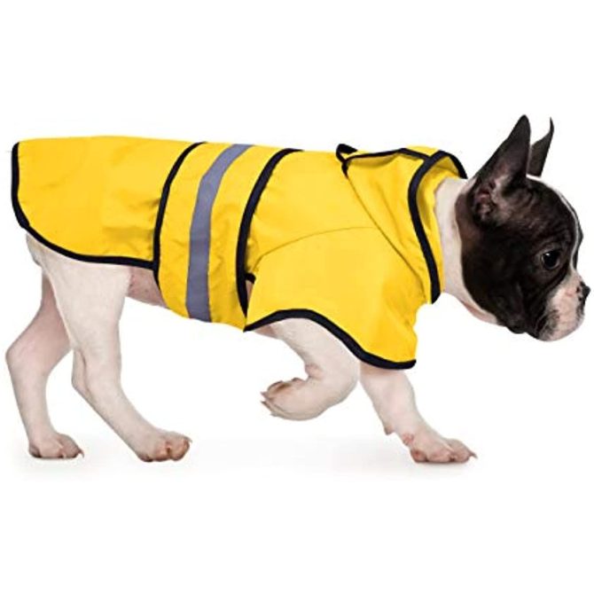 Reflective Dog Raincoat Hooded Slicker Poncho for Small to X-Large Dogs and Puppies; Waterproof Dog Clothing - Image 79