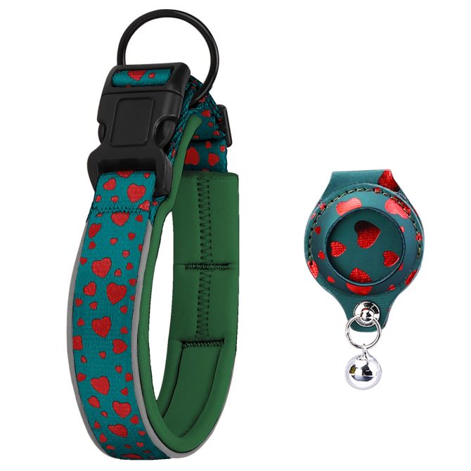 Cross-border new dog collar airtag locator anti-lost pet collar; Pet Collar with AirTag Case Holder - Image 95