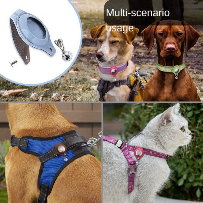 Cross-border new dog collar airtag locator anti-lost pet collar; Pet Collar with AirTag Case Holder - Image 112