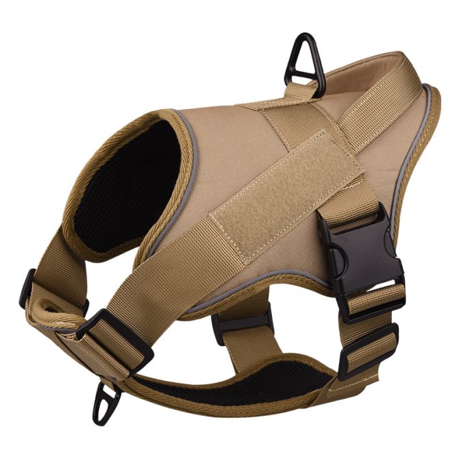 Dog Harness; large dog training tactical chest strap; K9 pet chest strap; vest type reflective dog rope; explosion-proof impulse traction - Image 145