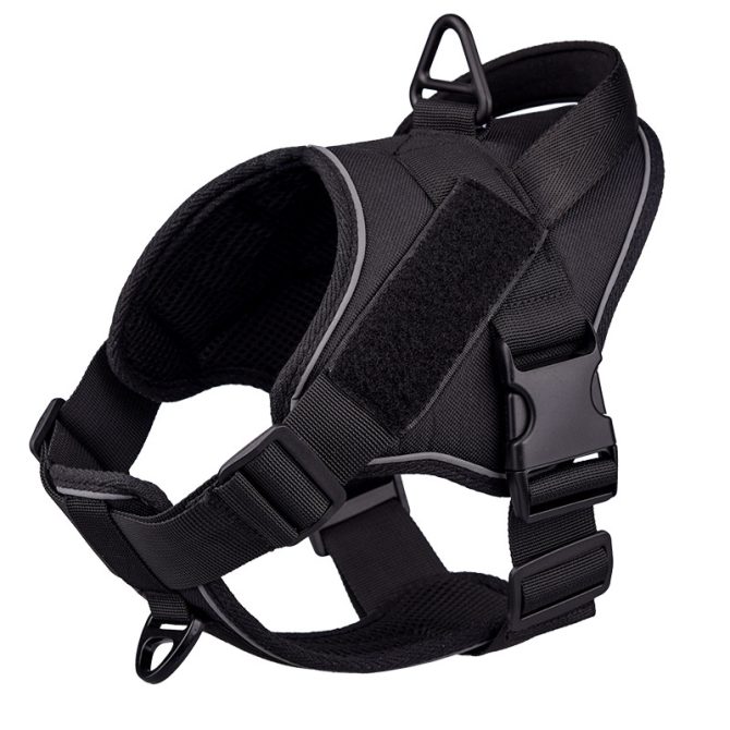 Dog Harness; large dog training tactical chest strap; K9 pet chest strap; vest type reflective dog rope; explosion-proof impulse traction - Image 157