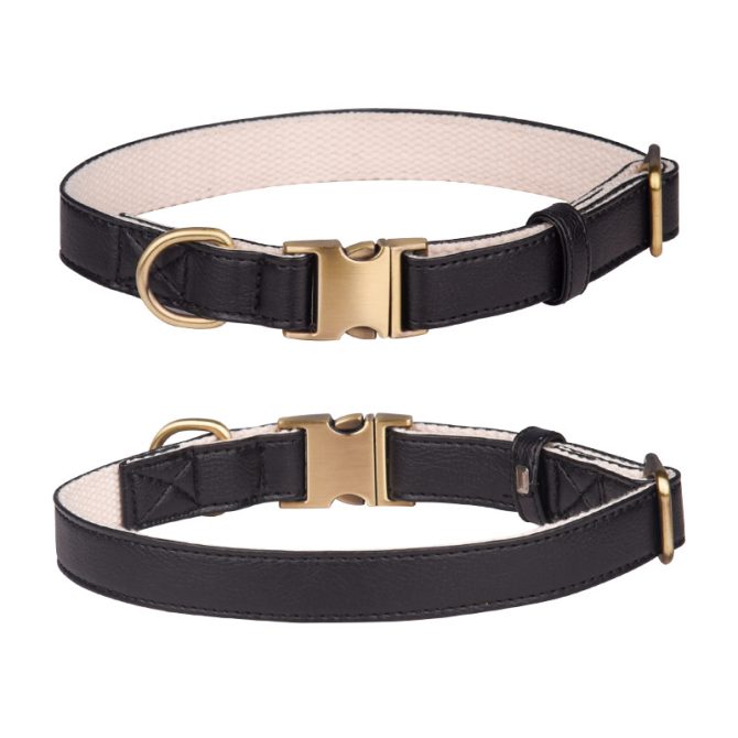 Leather dog collar; Leather Dog Collar Soft Padded Breathable Adjustable Tactical Pet Collar with Durable Metal Buckle for Small Medium Large Dogs - Image 12