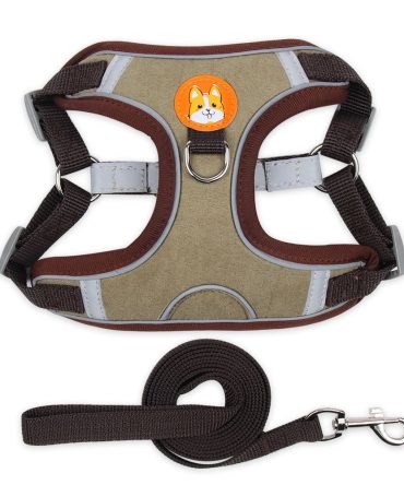 dog Harnesses and dog leash set; Pet Chest Strap Vest Dog Strap Small Dog Rope Wholesale Reflective Dog Towing Rope