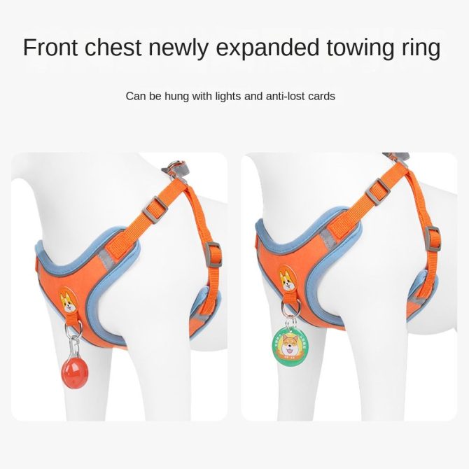 dog Harnesses and dog leash set; Pet Chest Strap Vest Dog Strap Small Dog Rope Wholesale Reflective Dog Towing Rope - Image 11