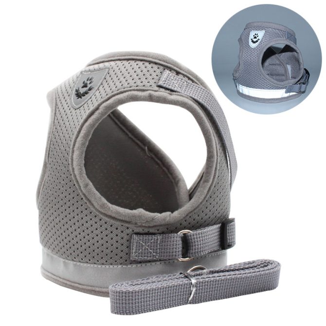 dog Harnesses and dog leash set; Pet Chest Strap Vest Dog Towing Rope Reflective Breathable Dog Rope Pet Supplies Wholesale - Image 7