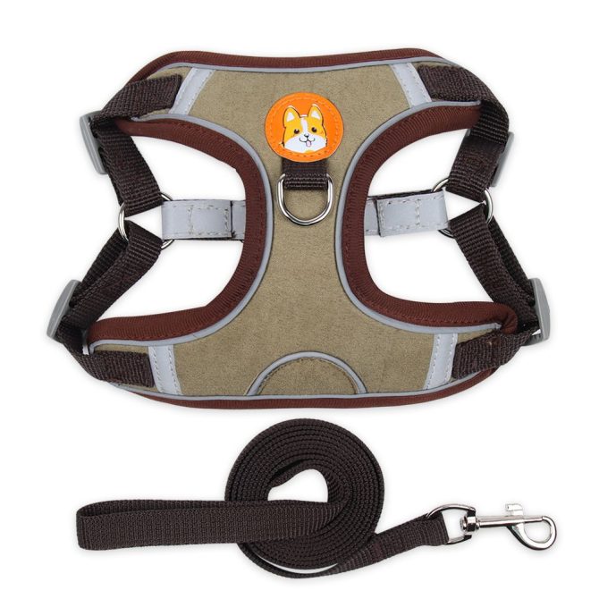 dog Harnesses and dog leash set; Pet Chest Strap Vest Dog Strap Small Dog Rope Wholesale Reflective Dog Towing Rope - Image 3