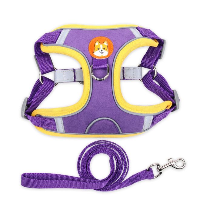 dog Harnesses and dog leash set; Pet Chest Strap Vest Dog Strap Small Dog Rope Wholesale Reflective Dog Towing Rope - Image 23