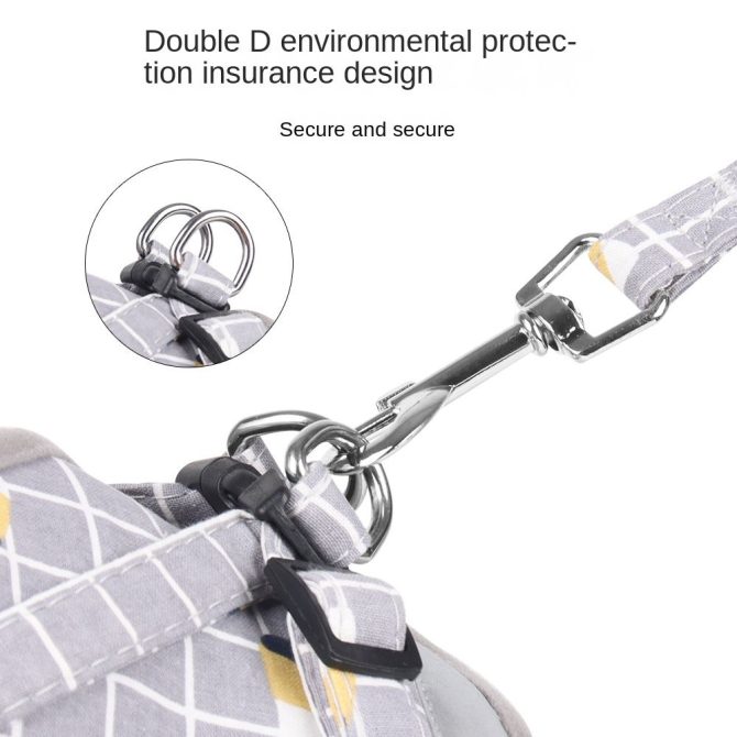 Dog Harnesses and dog leash set; New Pet Towing Rope Vest Dog Chest Strap Breathable Reflective Small Dog Towing Rope Pet Supplies - Image 10