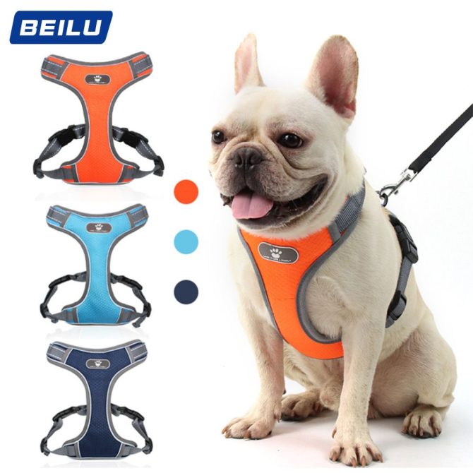 dog Harnesses; Pet Traction Rope Mesh Breathable Big Dog Chest Strap Vest Reflective Dog Rope Spot Wholesale - Image 5