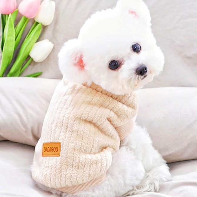 Pet Sweater; Warm Winter Plush Dog Sweater Knitwear Cat Vest; For Small & Medium Dogs - Image 30