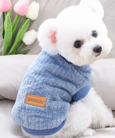 Pet Sweater; Warm Winter Plush Dog Sweater Knitwear Cat Vest; For Small & Medium Dogs