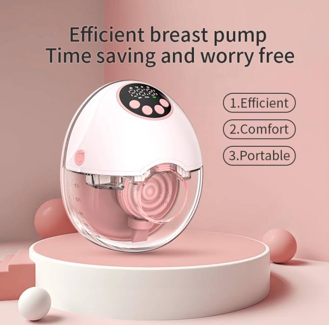 PSMY382 wearable electric breast pump 150min ultra-thin breast pump without PVC massage / breast pump / inverter / automatic 12 functions 320mmHg without BPA, - Image 8