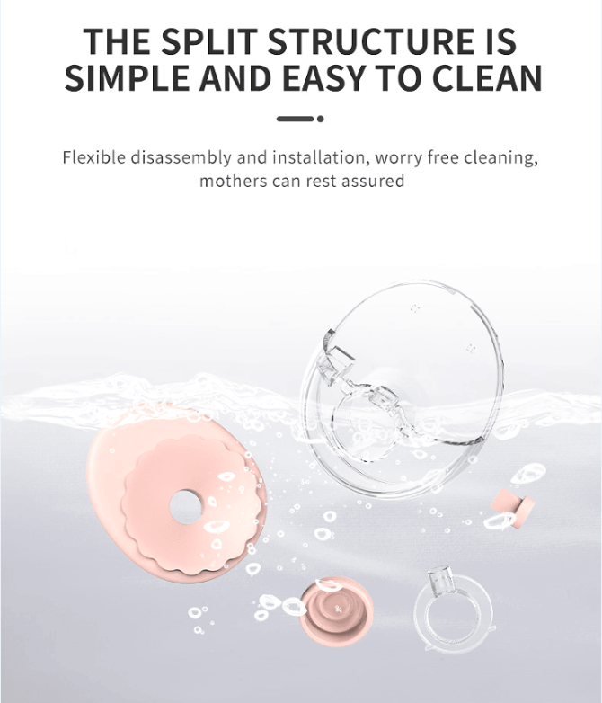 PSMY382 wearable electric breast pump 150min ultra-thin breast pump without PVC massage / breast pump / inverter / automatic 12 functions 320mmHg without BPA, - Image 9
