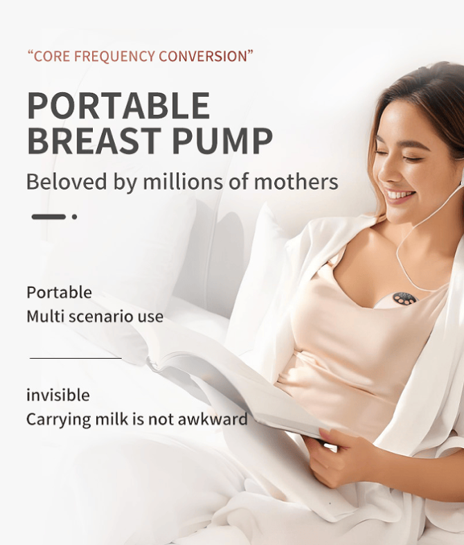 PSMY382 wearable electric breast pump 150min ultra-thin breast pump without PVC massage / breast pump / inverter / automatic 12 functions 320mmHg without BPA, - Image 11