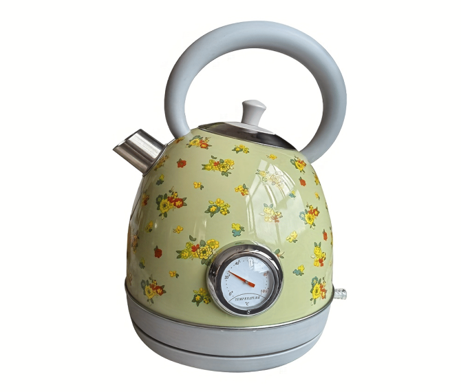 PS3018N2T    1850W Electric kettle, instrument thermometer kettle, flower watermark painted kettle quick boiling water heater SUS304 LED lamp capacity 1.8L wide outlet design - Image 6