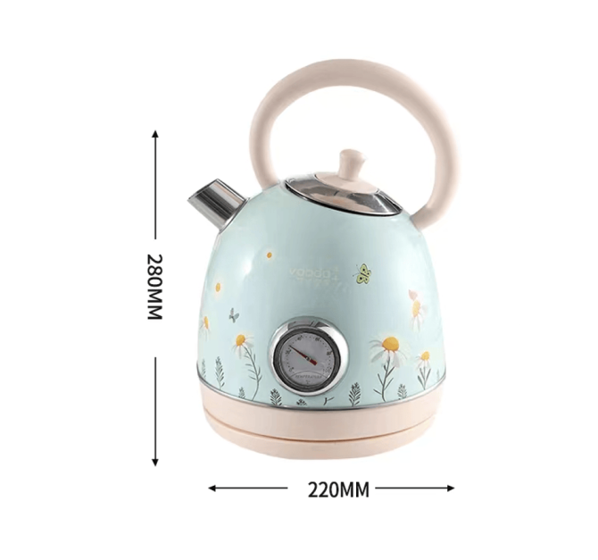 PS3018N2T    1850W Electric kettle, instrument thermometer kettle, flower watermark painted kettle quick boiling water heater SUS304 LED lamp capacity 1.8L wide outlet design - Image 29