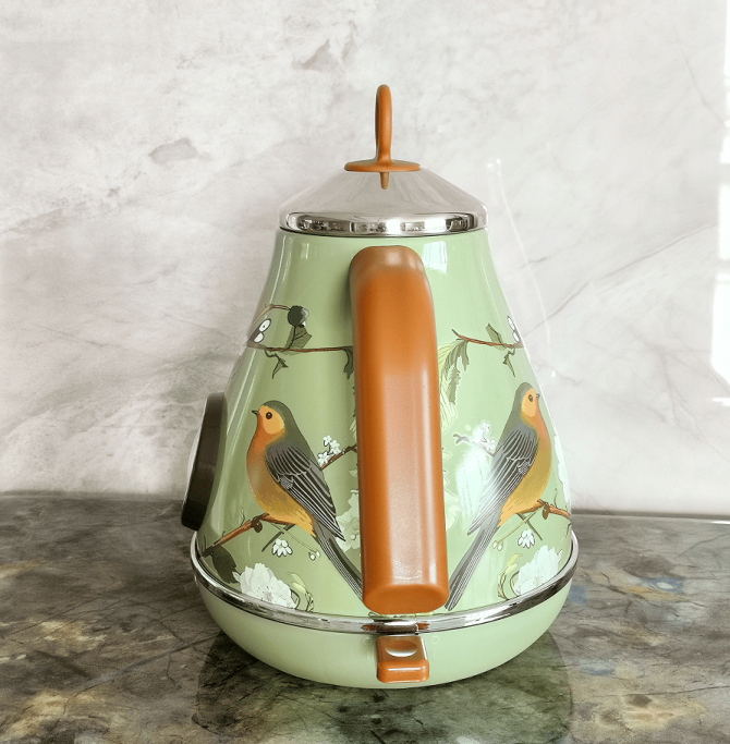 PS3013T   flower painted electric kettle 1.7L retro instrument type dial thermometer water heater 1850W electric kettle fast boiling without BPA - Image 8