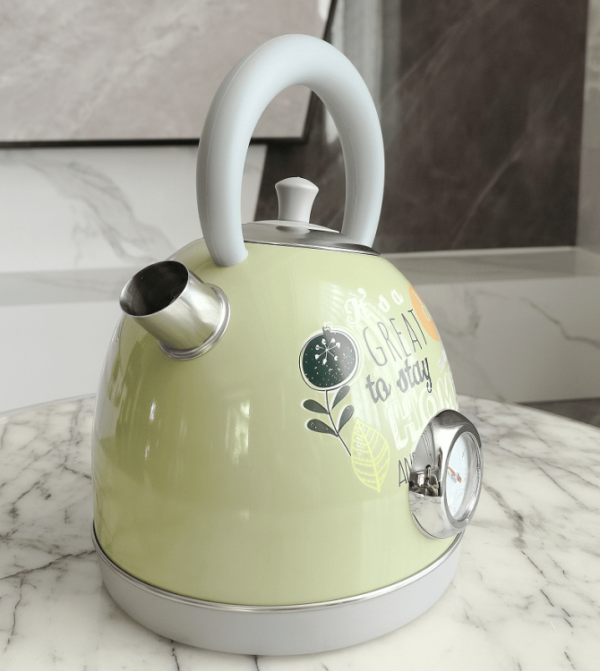 PS3018N2T    1850W Electric kettle, instrument thermometer kettle, flower watermark painted kettle quick boiling water heater SUS304 LED lamp capacity 1.8L wide outlet design - Image 19