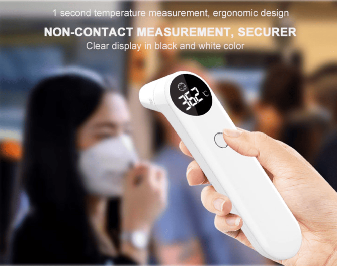 PSUFR201 baby children digital thermometer adult infrared forehead / ear temperature thermometer non-contact human infrared thermometer 1 second fast read LED display - Image 18