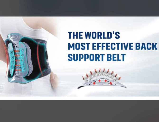 PSYGAH6M back support belt half rigid waist support spine support waist anchor air traction pressure belt, decompression back stent traction sciatica waist traction - Image 4