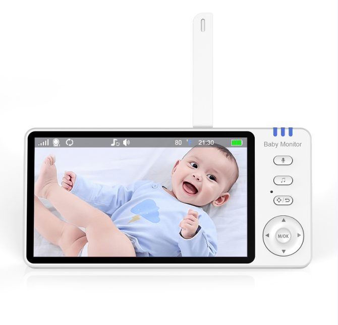 PSABM501 Baby Motion Monitor HD LCD 5-Inch IPS Infrared Night Vision Baby Camera Bidirectional Audio HD 720P Remote Camera VOX 2.4 G Wireless Baby Phone - Image 2