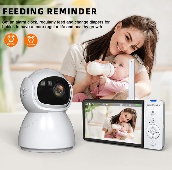 PSABM700 Remote Camera VOX 5-Inch IPS Micro SD (4-32GB) option Temperature Monitor Infrared Night Vision Camera bidirectional Audio HD 1920 * 1080 - Image 5