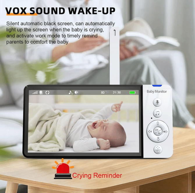 PSABM700 Remote Camera VOX 5-Inch IPS Micro SD (4-32GB) option Temperature Monitor Infrared Night Vision Camera bidirectional Audio HD 1920 * 1080 - Image 6