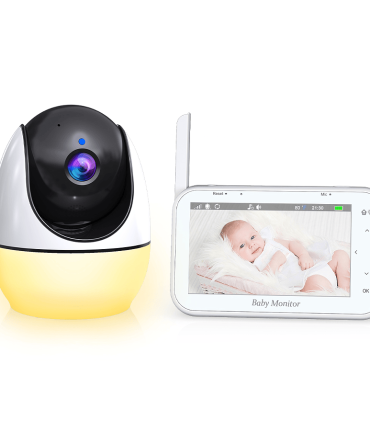 PSABM200S Baby Motion Monitor Temperature Monitor Micro SD (4-32GB) option 4.3Inch IPS IR Night Vision Video Dual Audio HD 1920 * 1080