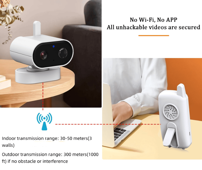 PSABM800 Video Baby Monitor Remote Camera VOX 2.8 Inch IPS Temperature Monitor Infrared Night Vision Camera bidirectional Audio HD 1280 * 720P - Image 13