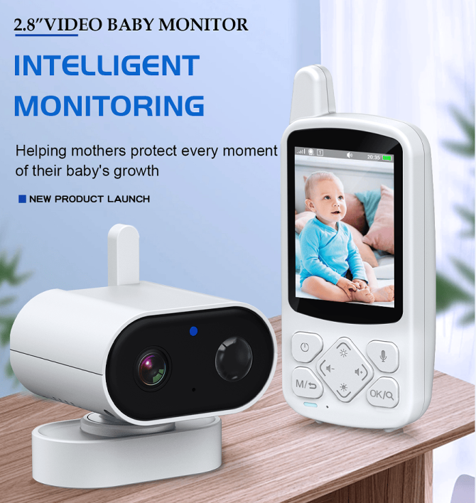 PSABM800 Video Baby Monitor Remote Camera VOX 2.8 Inch IPS Temperature Monitor Infrared Night Vision Camera bidirectional Audio HD 1280 * 720P - Image 7