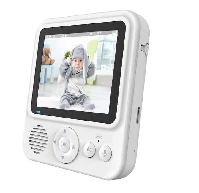 PSABM900 Video Baby Temperature Monitor Remote Camera VOX 2.8 Inch IPS IR Night Vision Camera bidirectional Audio HD 1280 * 720P - Image 2
