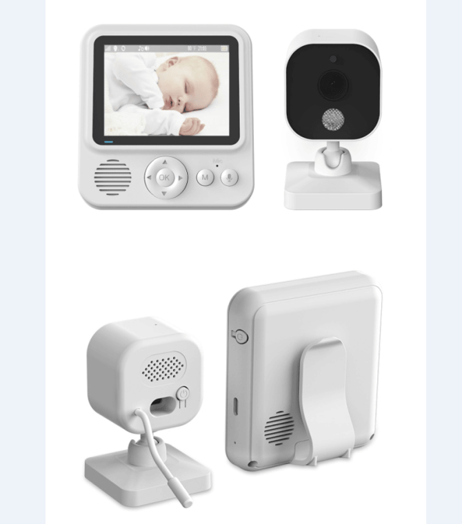 PSABM900 Video Baby Temperature Monitor Remote Camera VOX 2.8 Inch IPS IR Night Vision Camera bidirectional Audio HD 1280 * 720P - Image 13