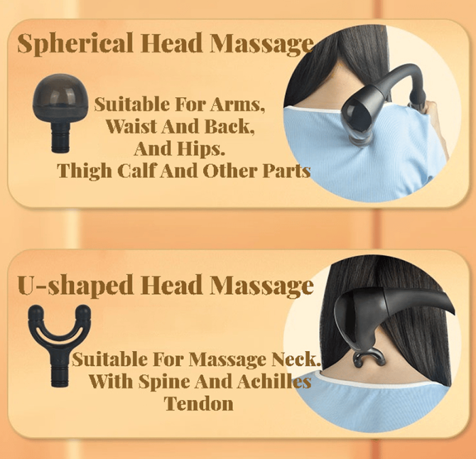 PSJMQ8 Handle arc massager EMS massage 1500 mAh, long handle fascia grab massage endurance 3h multi-contact matrix massage - Image 7