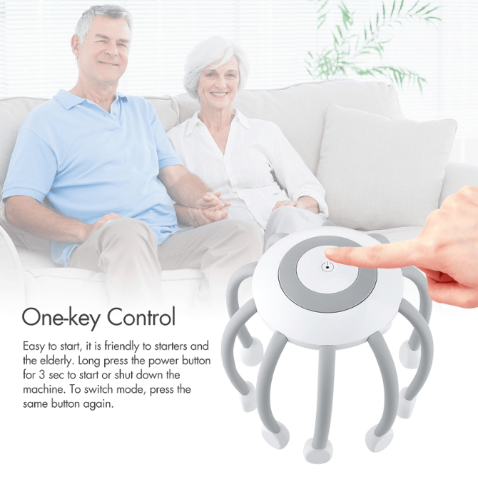 PSIH6W head massage device decompress to help sleep massage knead head 5 kinds of massage 14 massage head line massage matrix - Image 16