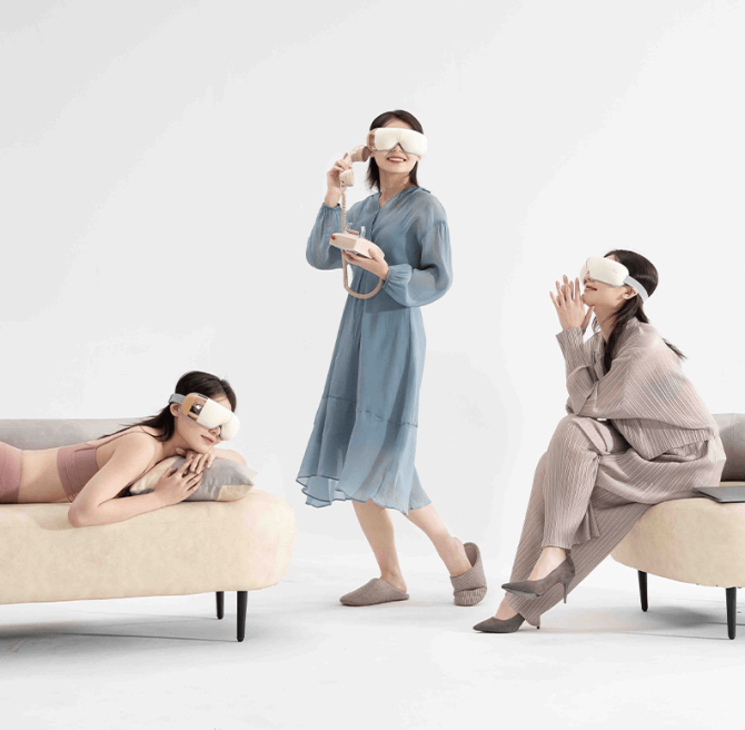 PSQNA7 Eye massager 6 kinds of massage battery capacity 1100 mAh endurance 2h 14 massage head multi-contact eye matrix massage - Image 11