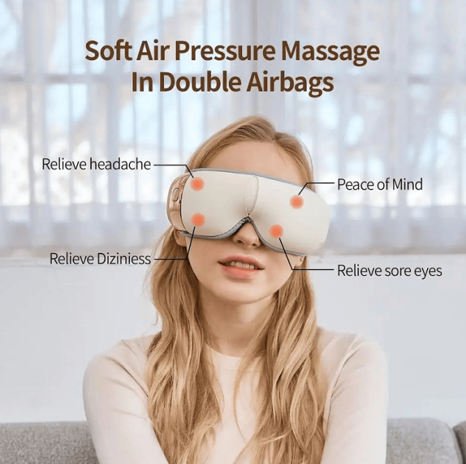 PSQNA7 Eye massager 6 kinds of massage battery capacity 1100 mAh endurance 2h 14 massage head multi-contact eye matrix massage - Image 5