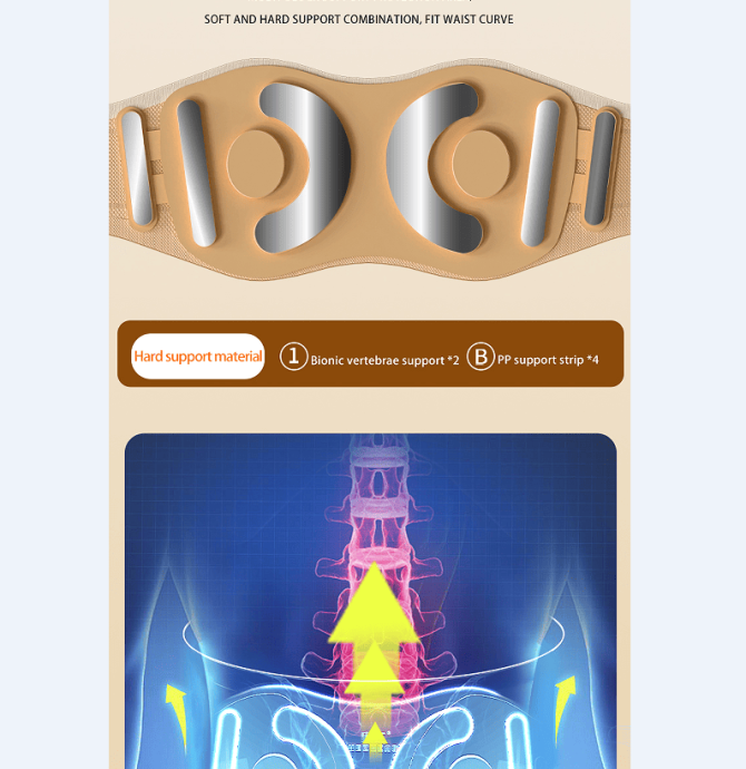 PSHZY5 Waist massager EMS massage 360° surround support dynamic massage 2600 mAh endurance 2h multi-touch waist matrix massage - Image 17
