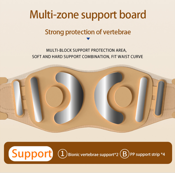 PSHZY5 Waist massager EMS massage 360° surround support dynamic massage 2600 mAh endurance 2h multi-touch waist matrix massage - Image 3