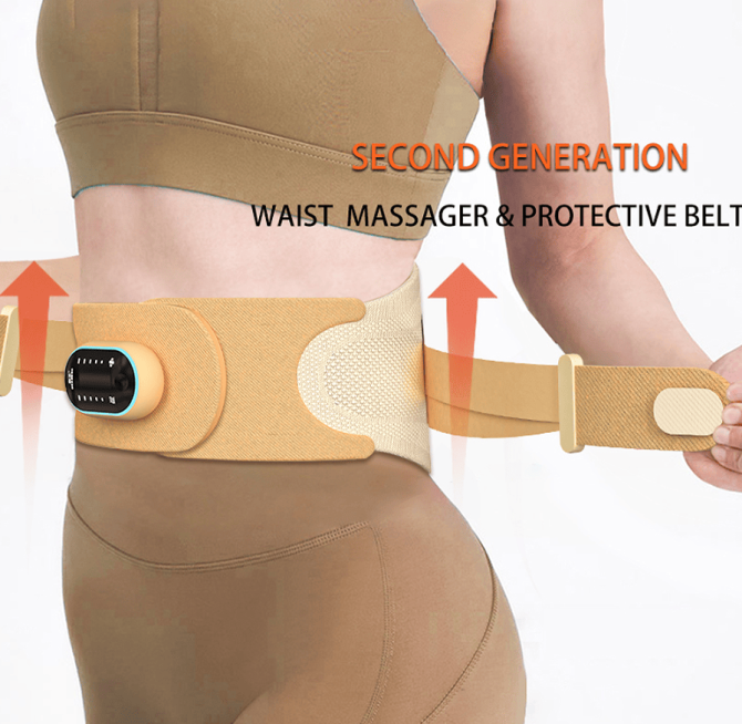 PSHZY5 Waist massager EMS massage 360° surround support dynamic massage 2600 mAh endurance 2h multi-touch waist matrix massage - Image 5