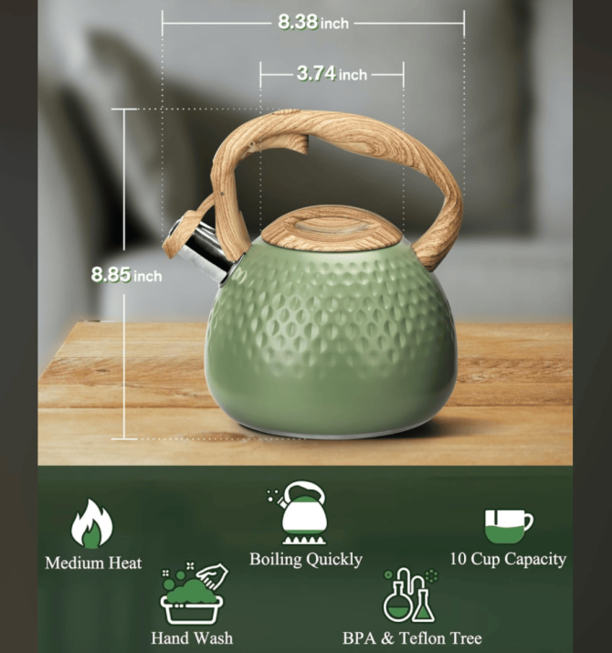 LCW183A3L induction cooker horn kettle electric pottery kettle kettle large capacity 3L hot kettle does not contain BPA pot body thickness 0.35mm, Nordic American one key open kettle gas stove kettle - Image 19