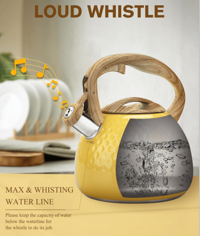 LCW183A3L induction cooker horn kettle electric pottery kettle kettle large capacity 3L hot kettle does not contain BPA pot body thickness 0.35mm, Nordic American one key open kettle gas stove kettle - Image 8