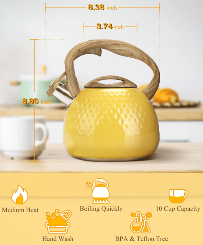 LCW183A3L induction cooker horn kettle electric pottery kettle kettle large capacity 3L hot kettle does not contain BPA pot body thickness 0.35mm, Nordic American one key open kettle gas stove kettle - Image 11