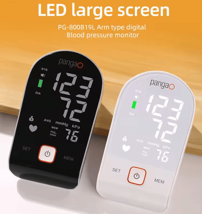 PS800B19L Automatic arm digital sphygmomanometer LCD63x82 time and date show the sphygmomanometer automatically off for 30 seconds 90 measurements - Image 2