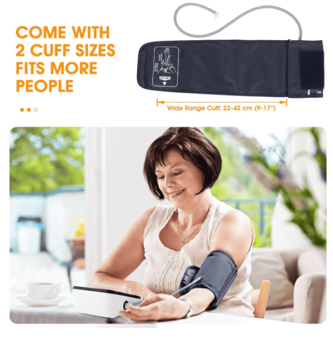PS800B19L Automatic arm digital sphygmomanometer LCD63x82 time and date show the sphygmomanometer automatically off for 30 seconds 90 measurements - Image 15