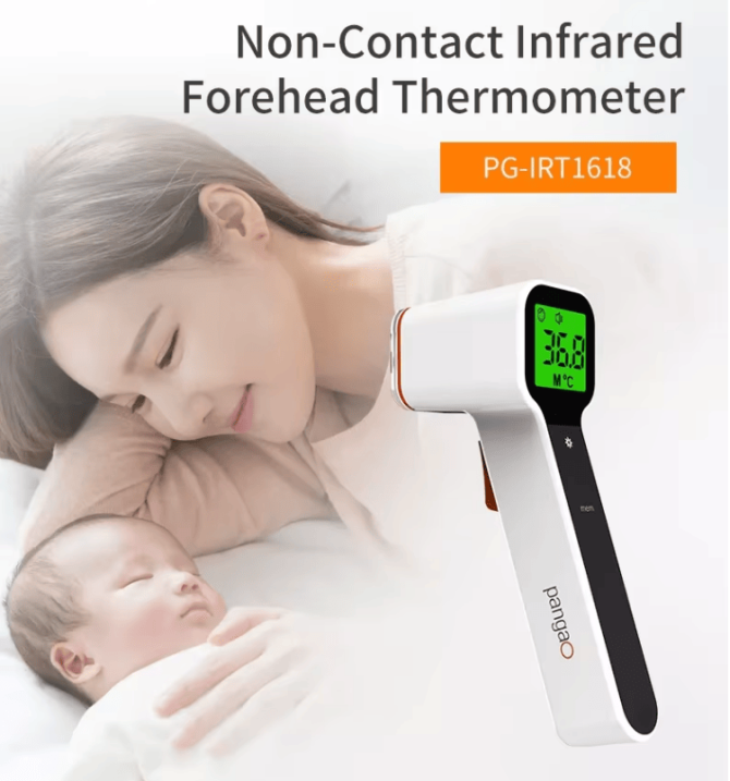 PSIRT1618 non-contact human infrared thermometer automatically closed 15 seconds 32 measurements high precision medical fever alarm ear / forehead / object infrared thermometer children thermometer - Image 5